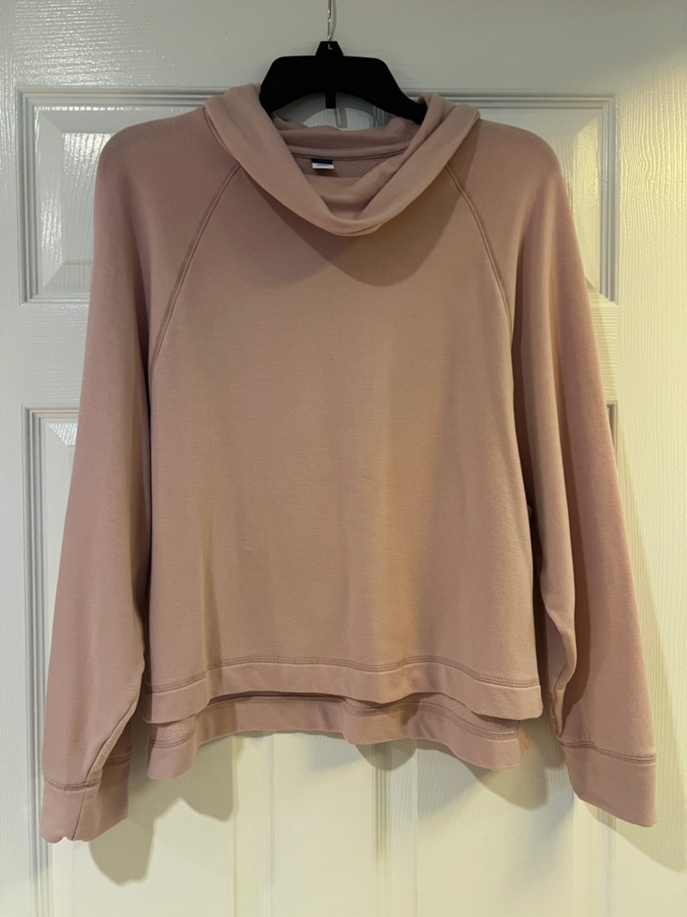 Old Navy Light Pink Cowl Neck Pullover Sweatshirt